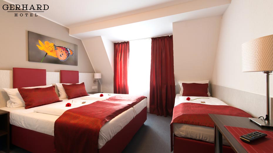 Dreibettzimmer Hotel Gerhard Nürnberg Dreibettzimmer